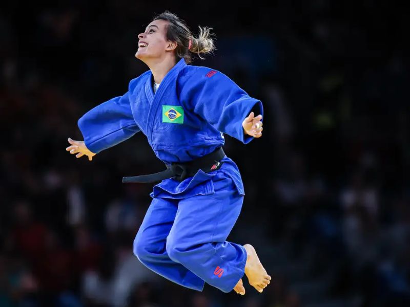 Rosicleide Andrade obtém sua primeira medalha no judô em Paris