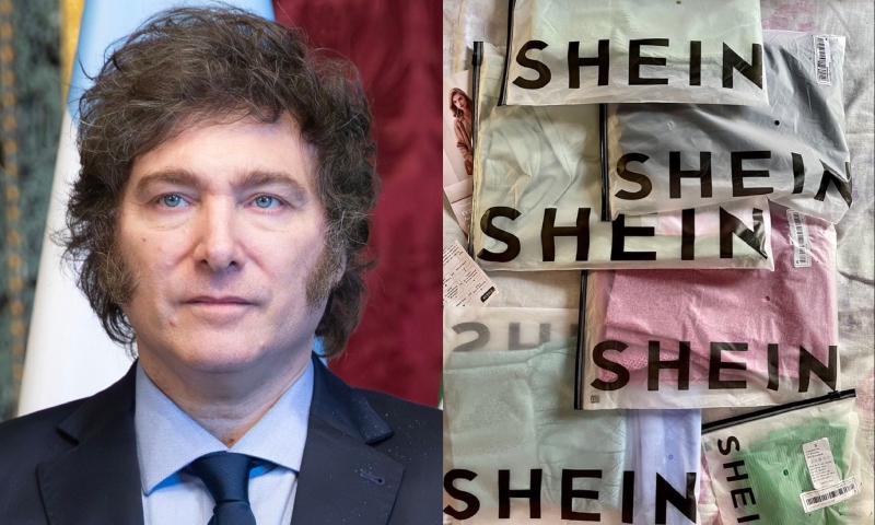 Milei declara isenção de impostos para compras em plataformas como Shein e Shopee na Argentina