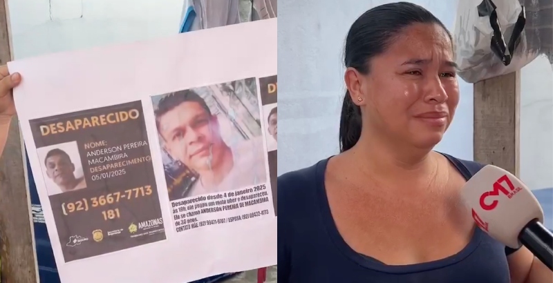 Família de desaparecido em Manaus pede ajuda após sequestro em frente ao Atacadão; saiba mais