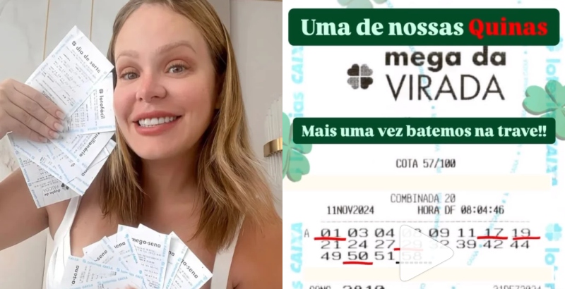 Paulinha Leitte chega perto, mas conquista Quina da Mega da Virada: ‘Faltou um, mas fiquei com sorte’”