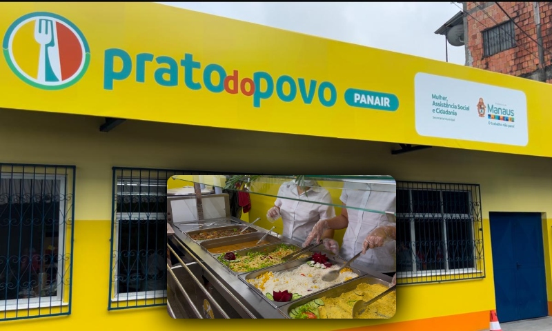 Prefeitura de Manaus abre a 12ª unidade do ‘Prato do Povo’ na feira da Panair; veja vídeo