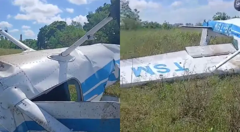 Avião monomotor cai perto do Aeroclube em Manaus: 2 mortos