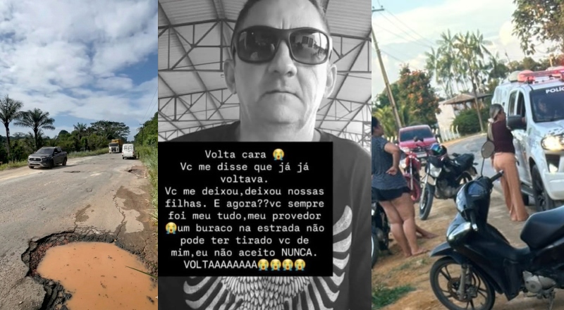 Esposa desaba após marido morrer em acidente na AM-010: dor imensa