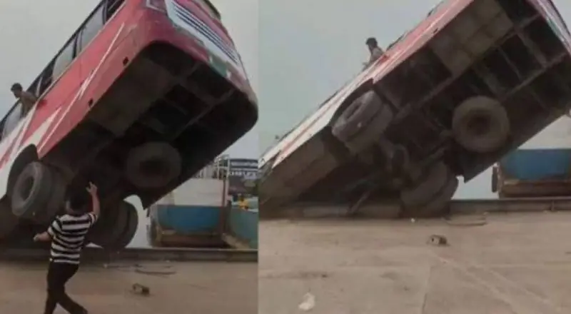 Tragédia: ônibus cai em rio e deixa vítimas em terminal de balsas