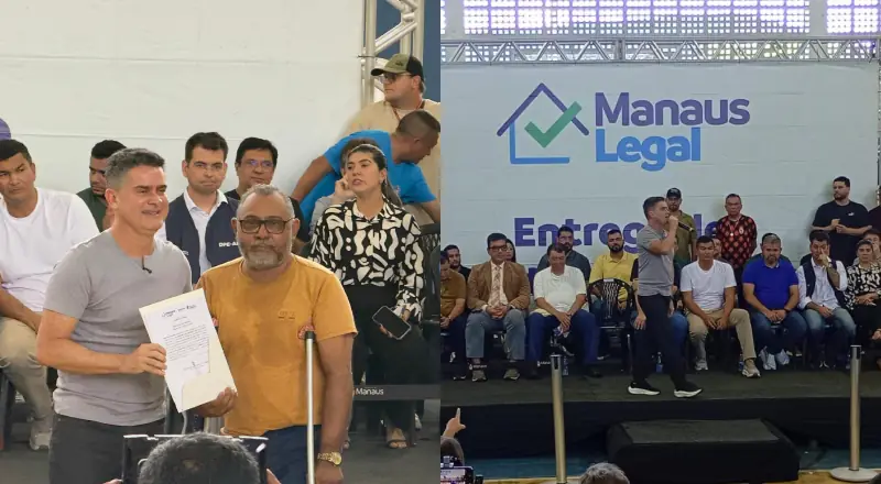 David Almeida e Eduardo Braga entregam 1,5 mil registros de imóveis na zona Leste de Manaus com agilidade