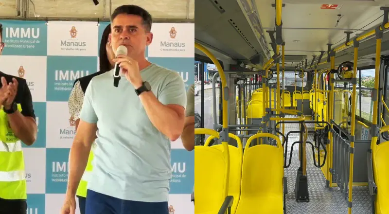 Prefeito David Almeida entrega 10 novos ônibus para Manaus