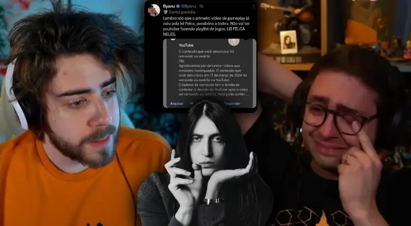 ECA Neles! Comunidade gamer usa a Lei Felca contra youtubers