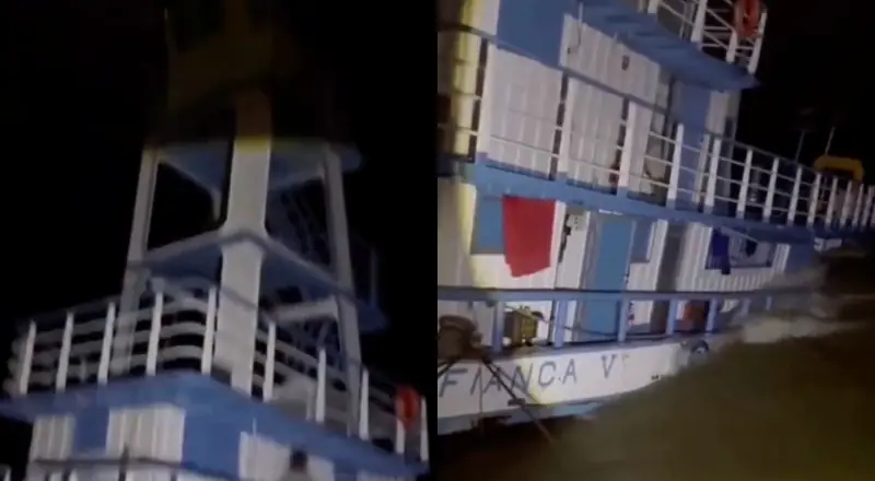 Pânico e desespero: vídeo impactante do naufrágio no Amazonas