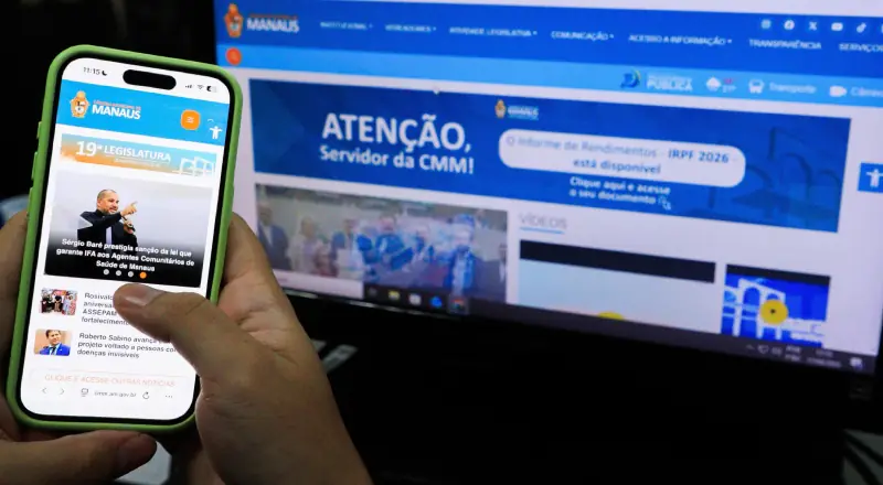 Câmara Municipal de Manaus moderniza site e aumenta transparência