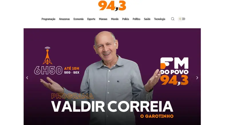 FM do Povo 94,3 lança portal digital para interagir com o público