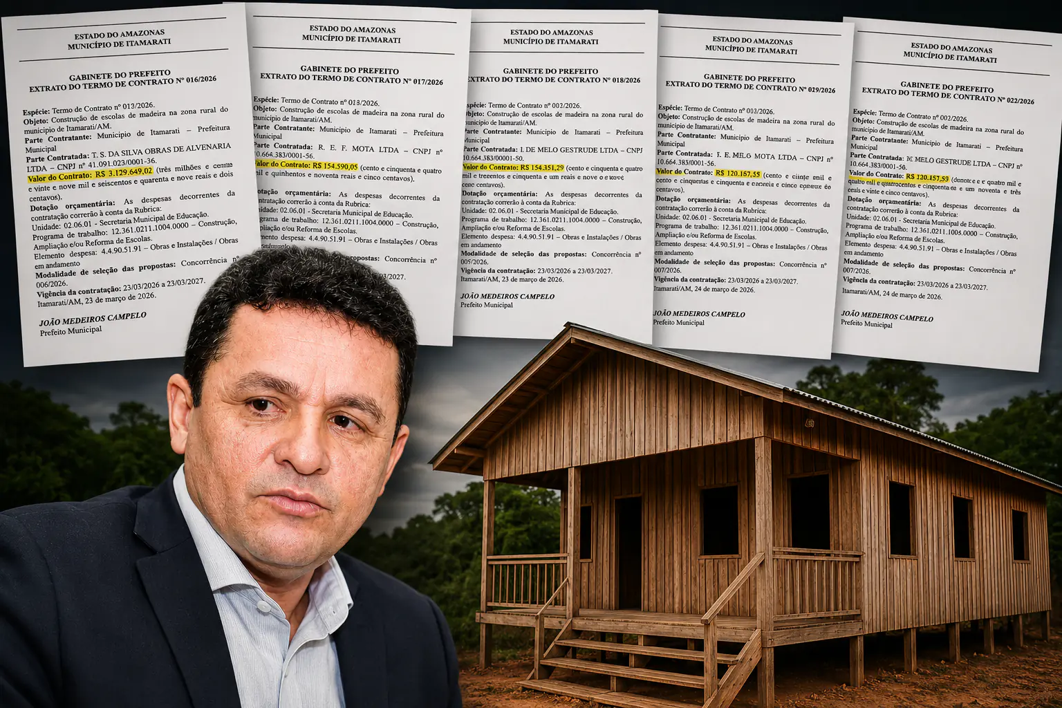 Escândalo em Itamarati: R$ 4 milhões para escolas de madeira
