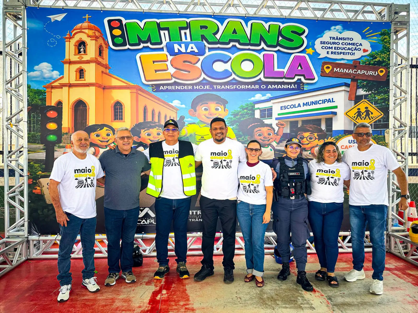 Maio Amarelo: ação “IMTRANS na Escola” promove segurança em Manacapuru