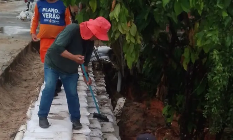 Prefeitura de Manaus avança com obra de contenção segura e eficaz