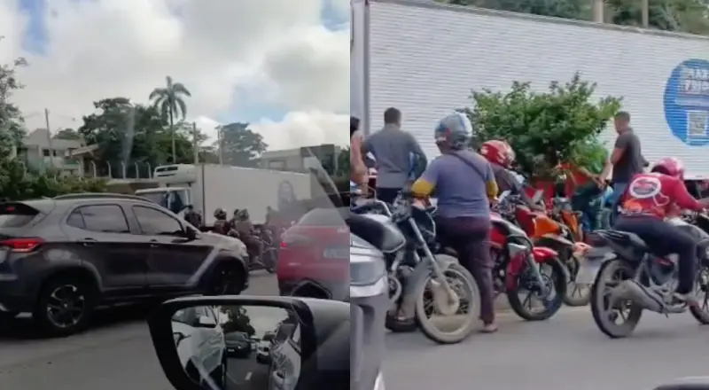 Urgente: acidente gravíssimo entre caminhão e moto na avenida do Turismo; detalhes importantes sobre o ocorrido