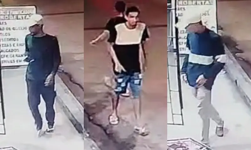 Imagens mostram criminosos cercando padaria antes de assassinato