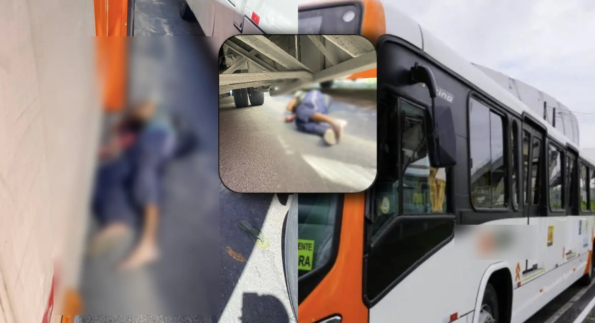 ESMAGADO: Atropelamento de homem por ônibus no Ouro Verde