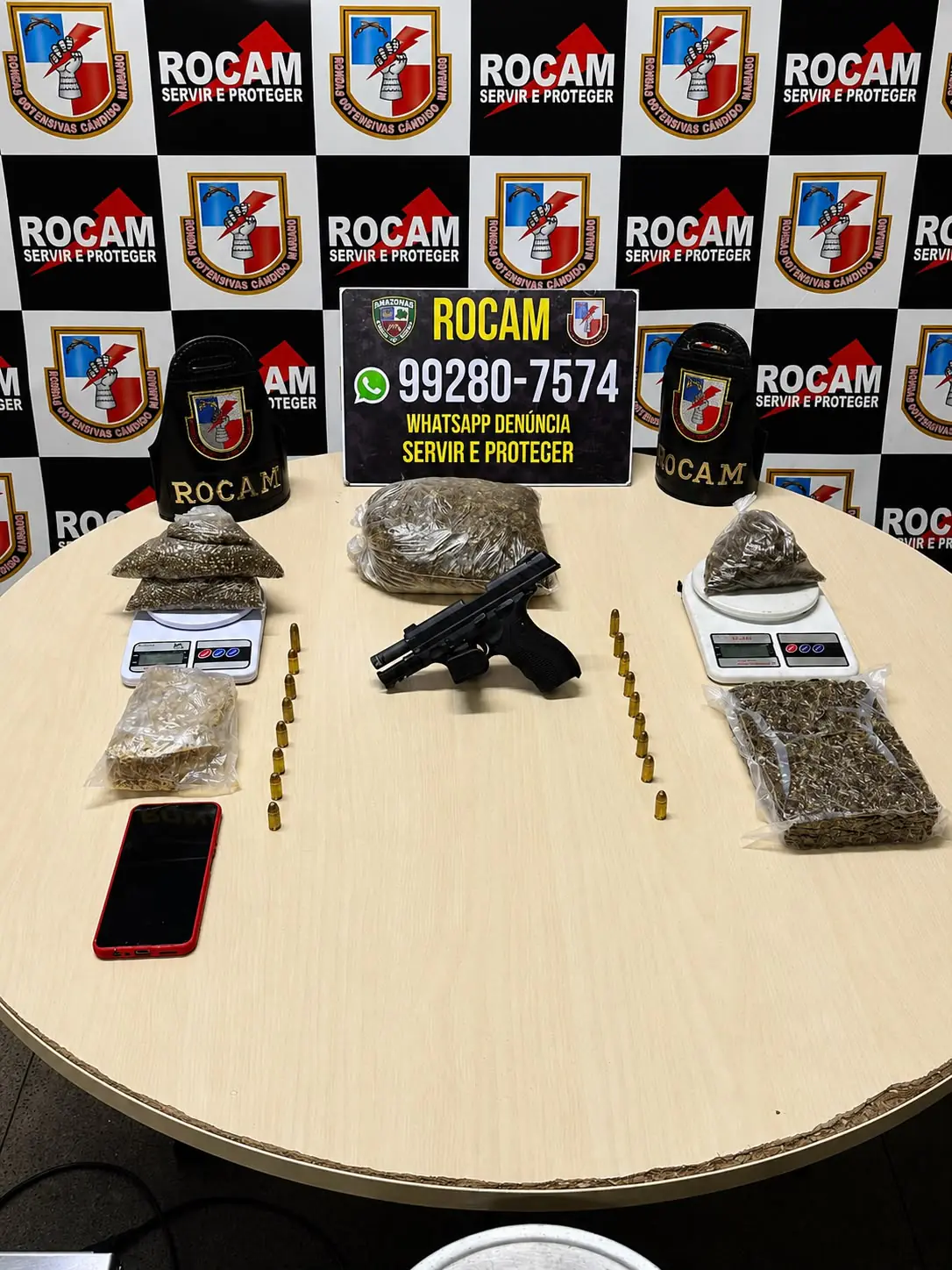 Suspeito é preso com drogas e armas em Manaus, segurança em foco