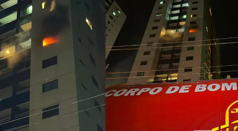 Incêndio atinge apartamento no condomínio de Ilhas Gregas em Ponta Negra
