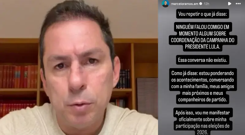 Marcelo Ramos mantém mistério sobre futuro nas eleições 2026