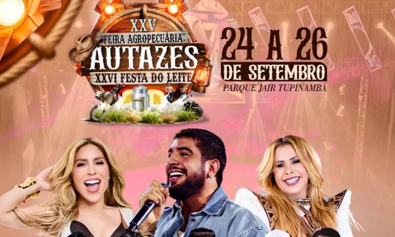 Autazes anuncia Manu Bahtidão, Nattan e Joelma na festa agropecuária
