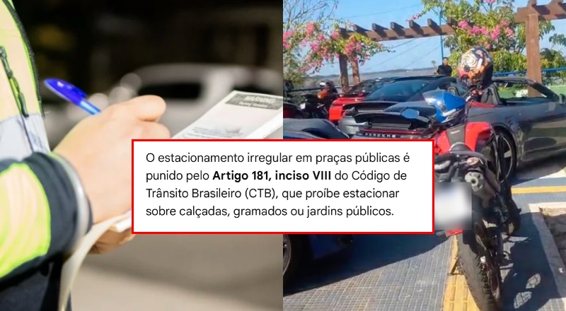 E tome multa! Evite problemas com estacionamento irregular.