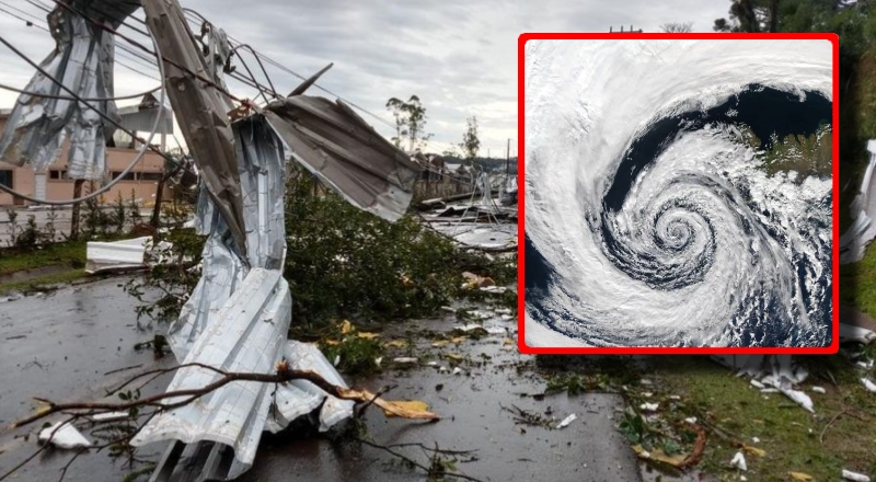 Ciclone pode provocar tempestades e ventos fortes no Sul