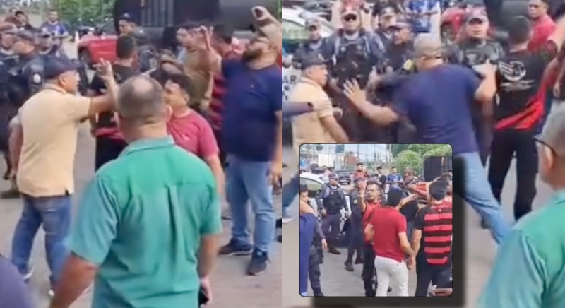 Veja o momento em que protesto na Coca-Cola gera confusão intensa