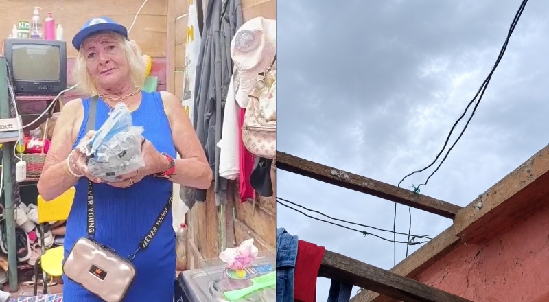 Temporal arranca telhado em Tabatinga, moradores angustiados