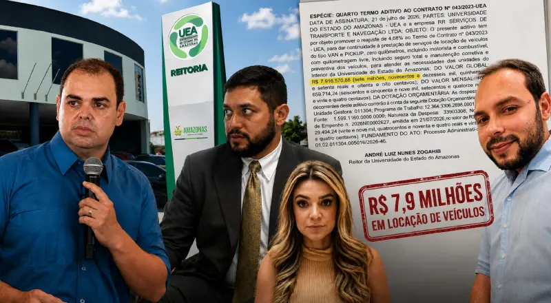 UEA eleva para mais de R$ 7,9 milhões em contrato com irmãos