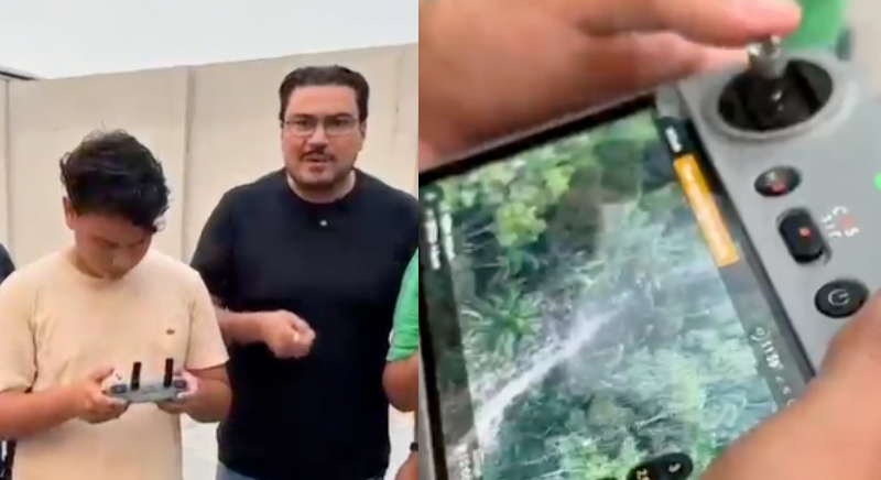 Em meio à fumaça sufocante, prefeito Thomé Neto atua em Autazes