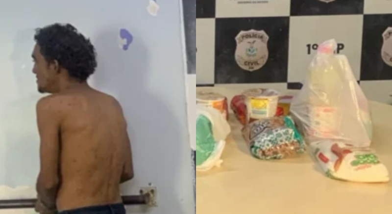 Homem que foi preso após furtar alimentos de igreja revela fome