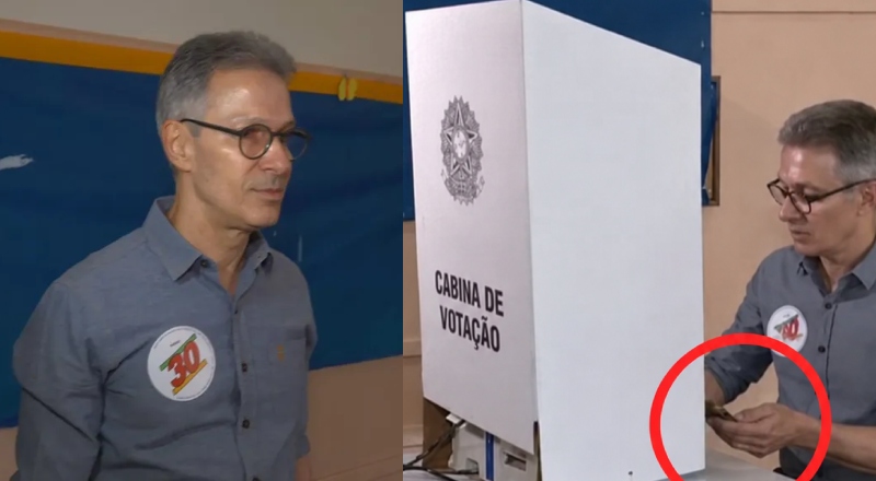 Flagrante nas urnas: Romeu Zema e a proibição do celular